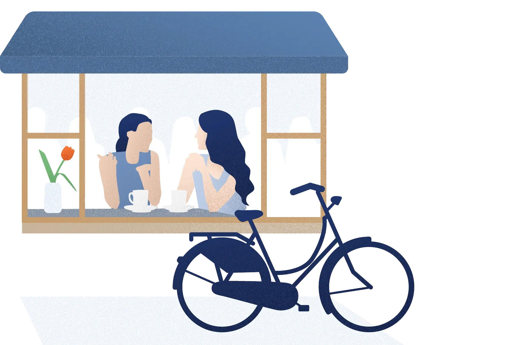 Learn Dutch conversation speaking. Women talking in the Netherlands