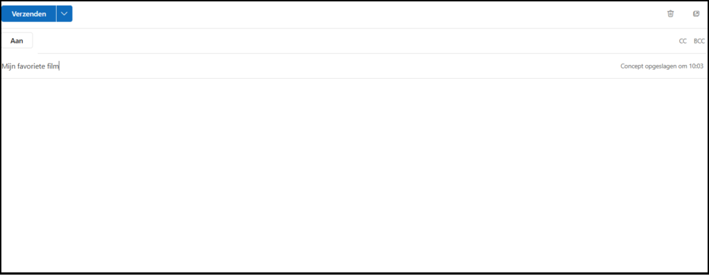 Blank email