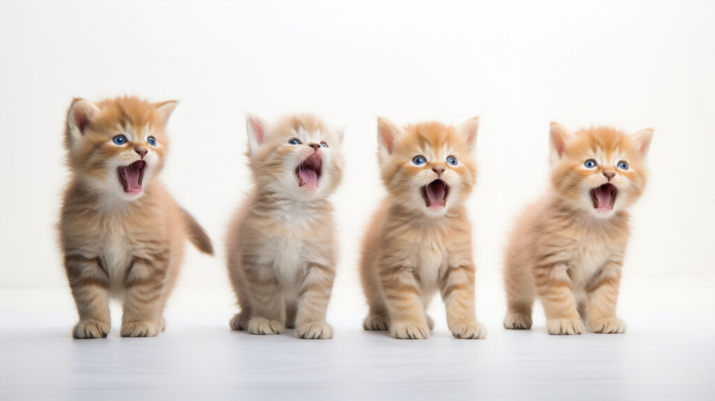 The plural form of 'kat' gets a double 't': 'katten'